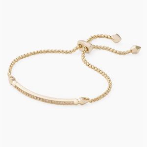 Kendra Scott Ott Adjustable Chain Bracelet In Gold